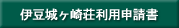 伊豆城ヶ崎荘利用申請書