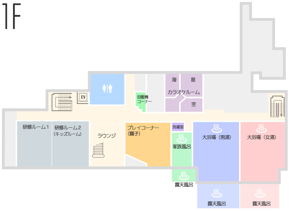 1F フロアマップ
