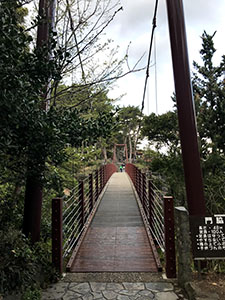 城ヶ崎海岸の吊橋