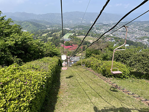 1人乗りのリフトから